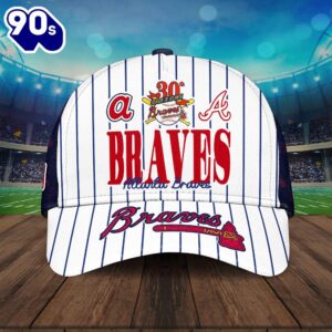 Atlanta Braves MLB Pattern Team Sport Classic Caps