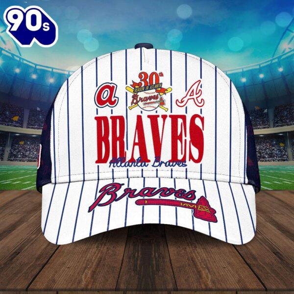 Atlanta Braves MLB Pattern Team Sport Classic Caps