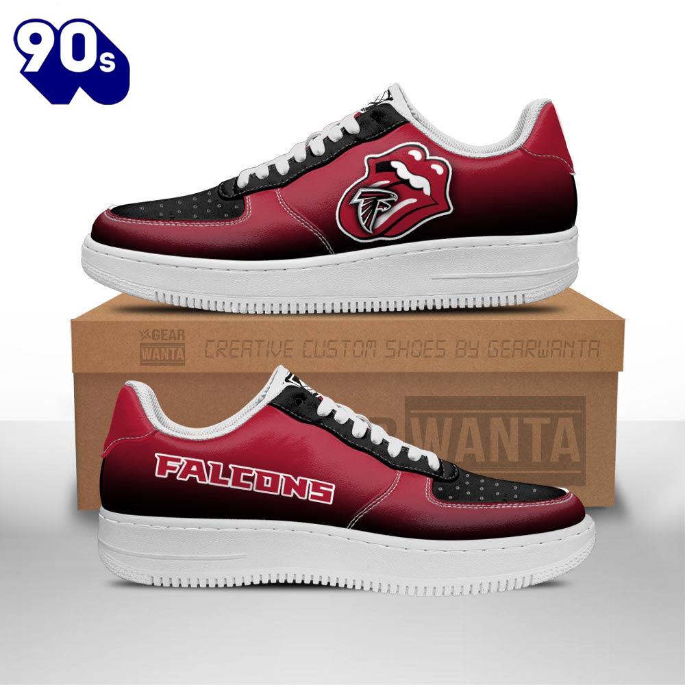 Atlanta Falcons Air Sneakers Custom Force Shoes Sexy Lips For Fans Atlanta Falcons Air Sneakers Custom Force Shoes Sexy Lips For Fans