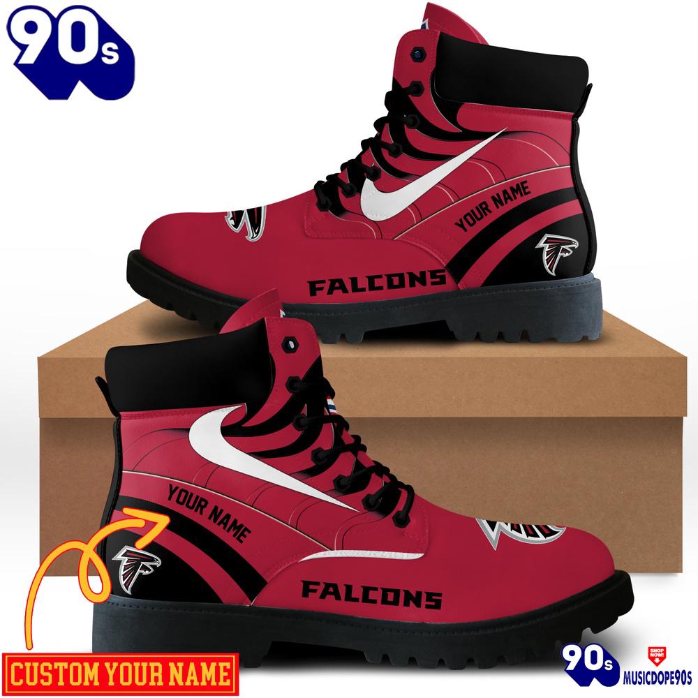Atlanta Falcons Custom Boots Shoes Idea Gift For Fan Atlanta Falcons Custom Boots Shoes Idea Gift For Fan