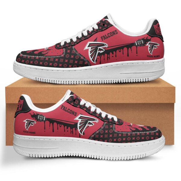 Atlanta Falcons NFL Air Low-Top Sneakers Shoes V4