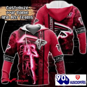 Atlanta Falcons NFL Custom Name 3D Hoodie Teams Shirt For Fans