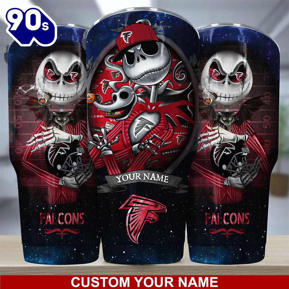 Atlanta Falcons NFL-Custom Tumbler Jack The Nightmare Before Christmas Atlanta Falcons NFL-Custom Tumbler Jack The Nightmare Before Christmas
