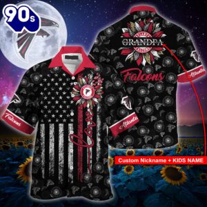 Atlanta Falcons NFL-Hawaii Shirt Sunflower…