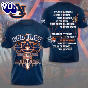 Auburn Tigers Men’s Basketball 3D Apparel For Man And Women