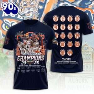 Auburn Tigers Men’s Basketball 3D Apparel Gift For Fans