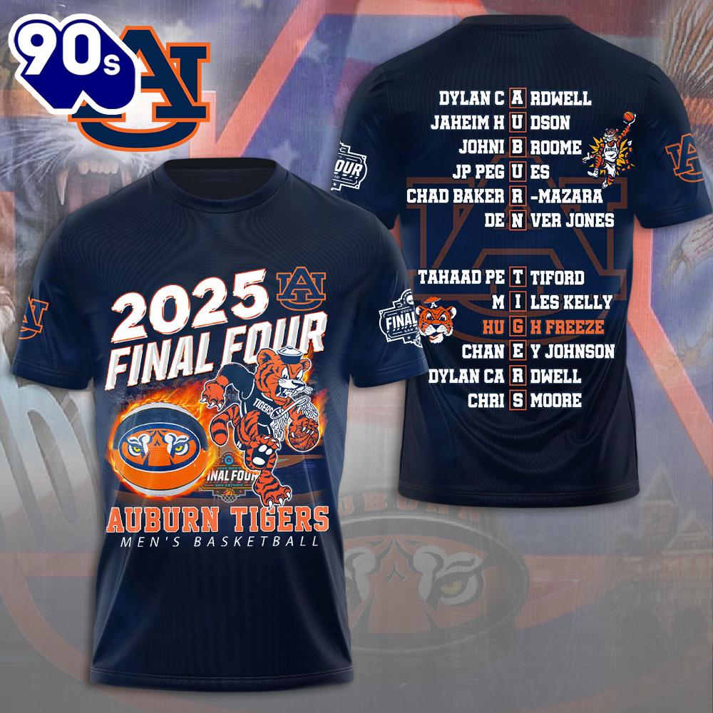 Auburn Tigers Men's Basketball 3D Apparel Gift Summer For Man And Women Auburn Tigers Men's Basketball 3D Apparel Gift Summer For Man And Women