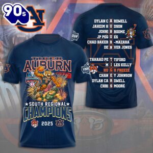 Auburn Tigers Men’s Basketball 3D Apparel New Trend