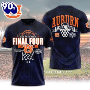Auburn Tigers Men’s Basketball 3D Apparel Summer 2025 Shirt