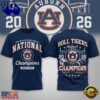 Auburn Tigers NCAA Road to Glory 2026 Football Champions 3D Shirt , Trending NCAA 3D Tee