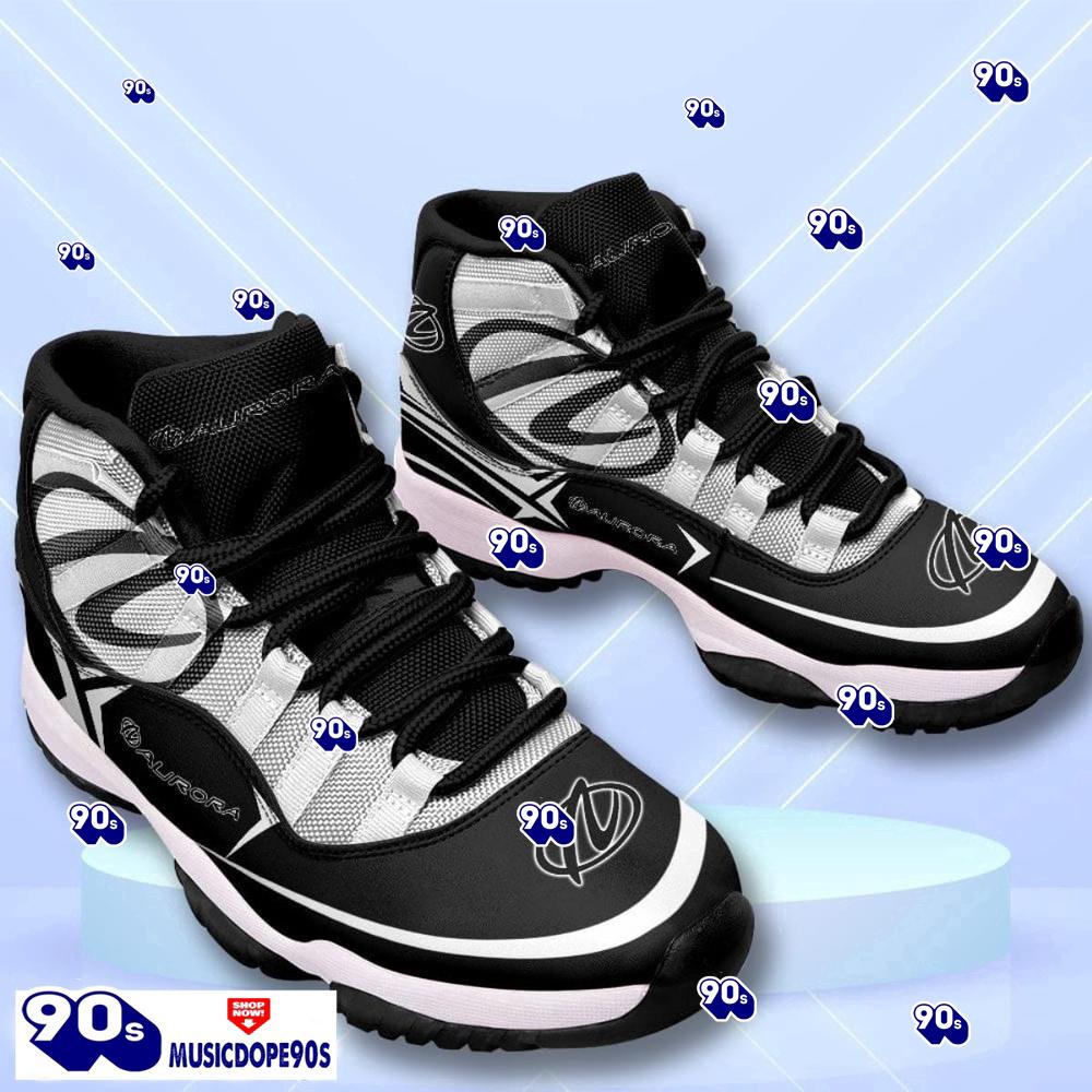 Aurora Custom Name Air Jordan 11 Sneakers Vintage Shoes Aurora Custom Name Air Jordan 11 Sneakers Vintage Shoes