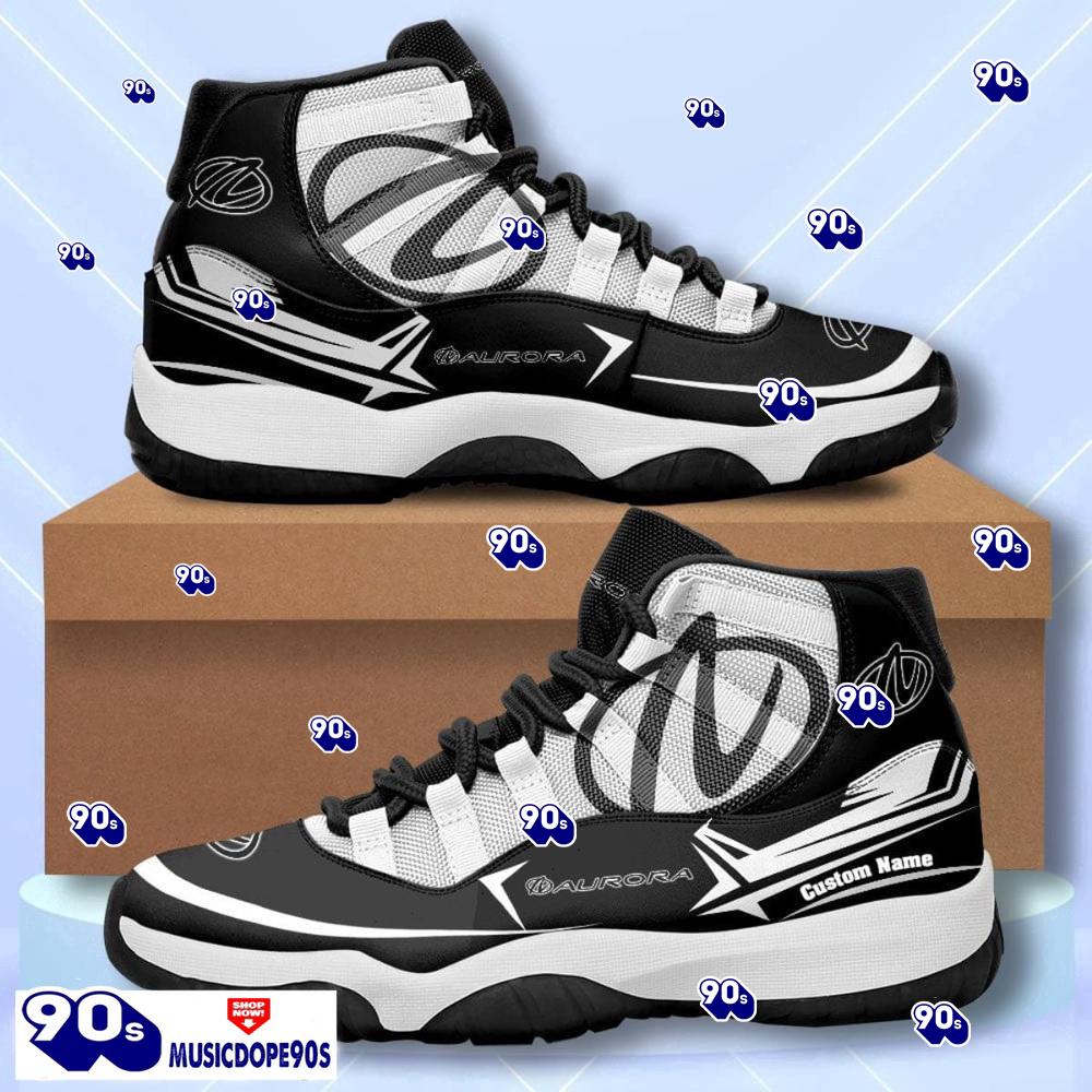 Aurora Custom Name Air Jordan 11 Sneakers Vintage Shoes Aurora Custom Name Air Jordan 11 Sneakers Vintage Shoes