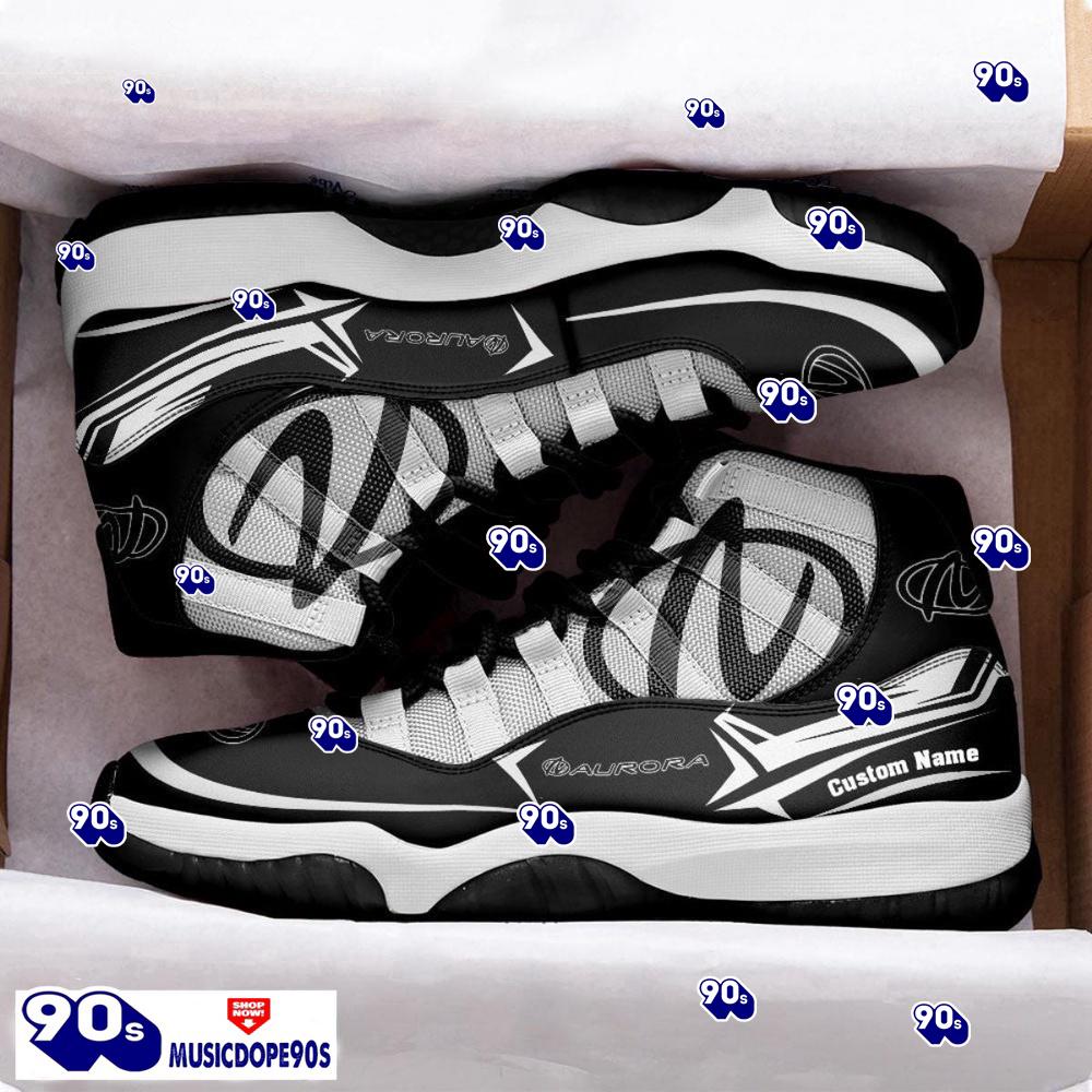 Aurora Custom Name Air Jordan 11 Sneakers Vintage Shoes Aurora Custom Name Air Jordan 11 Sneakers Vintage Shoes