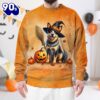 Australian Cattle Dog In Spooky Autumn Halloween 3D Shirt  For Man And Women