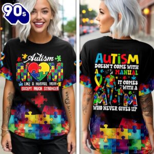 Autism Awareness 3D Apparel Gift…