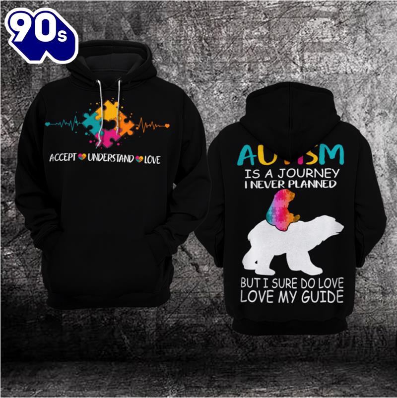 Autism Awareness Hoodie 3D Autism Is a Journey I Never Planned but I Sure Do Love My Guide Gift Christmas Autism Awareness Hoodie 3D Autism Is a Journey I Never Planned but I Sure Do Love My Guide Gift Christmas