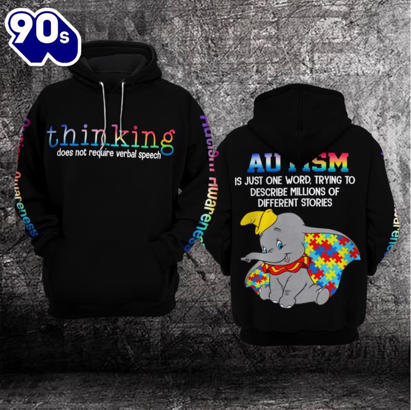 Autism Awareness Hoodie 3D Autism is Just One Word, Trying To Describe Millions OF Different Stories Gift Christmas Autism Awareness Hoodie 3D Autism is Just One Word, Trying To Describe Millions OF Different Stories Gift Christmas