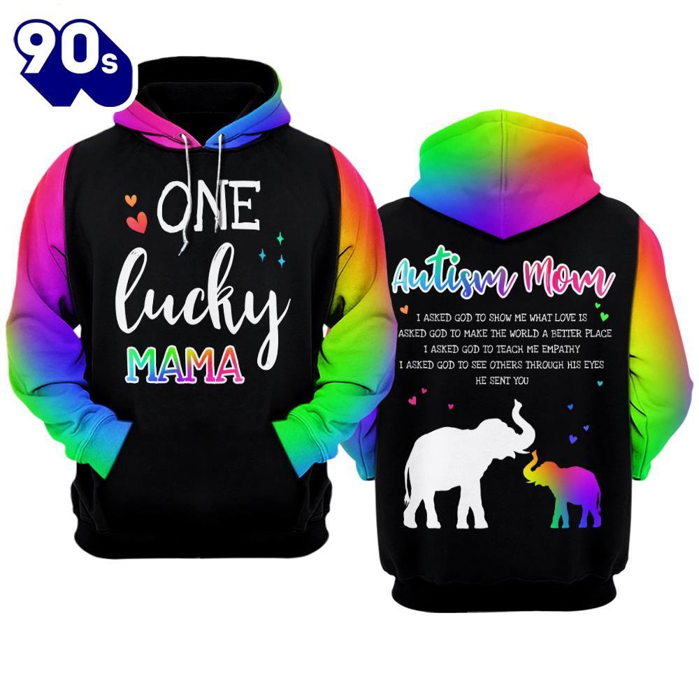Autism Awareness Hoodie 3D Autism Mom 2 Gift Christmas Autism Awareness Hoodie 3D Autism Mom 2 Gift Christmas