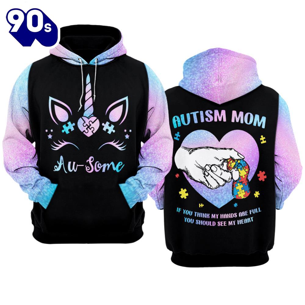 Autism Awareness Hoodie 3D Autism Mom Gift Christmas Autism Awareness Hoodie 3D Autism Mom Gift Christmas