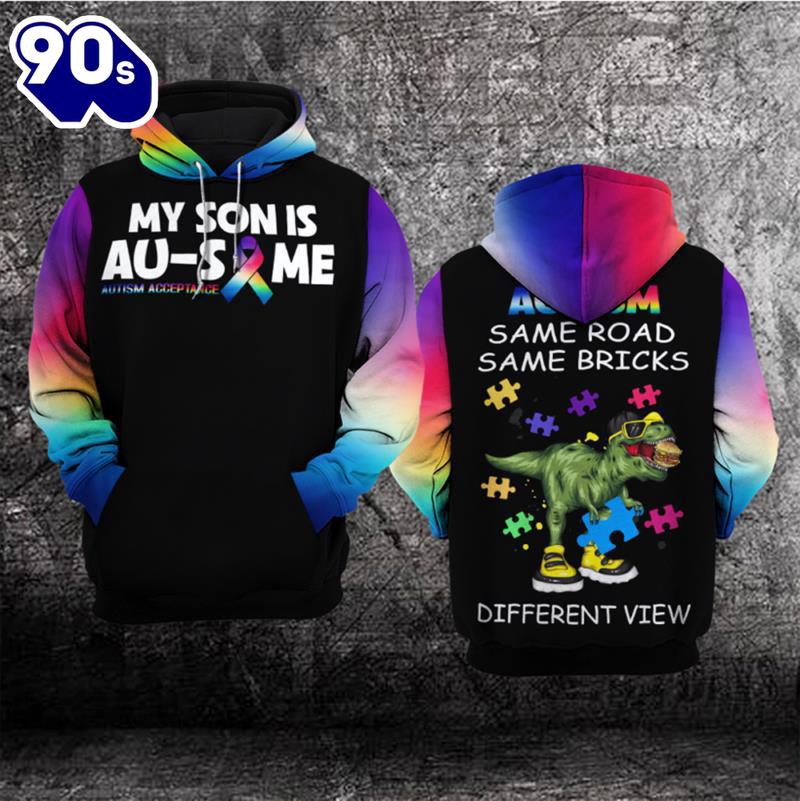 Autism Awareness Hoodie 3D My Son Is Au-Some Gift Christmas Autism Awareness Hoodie 3D My Son Is Au-Some Gift Christmas