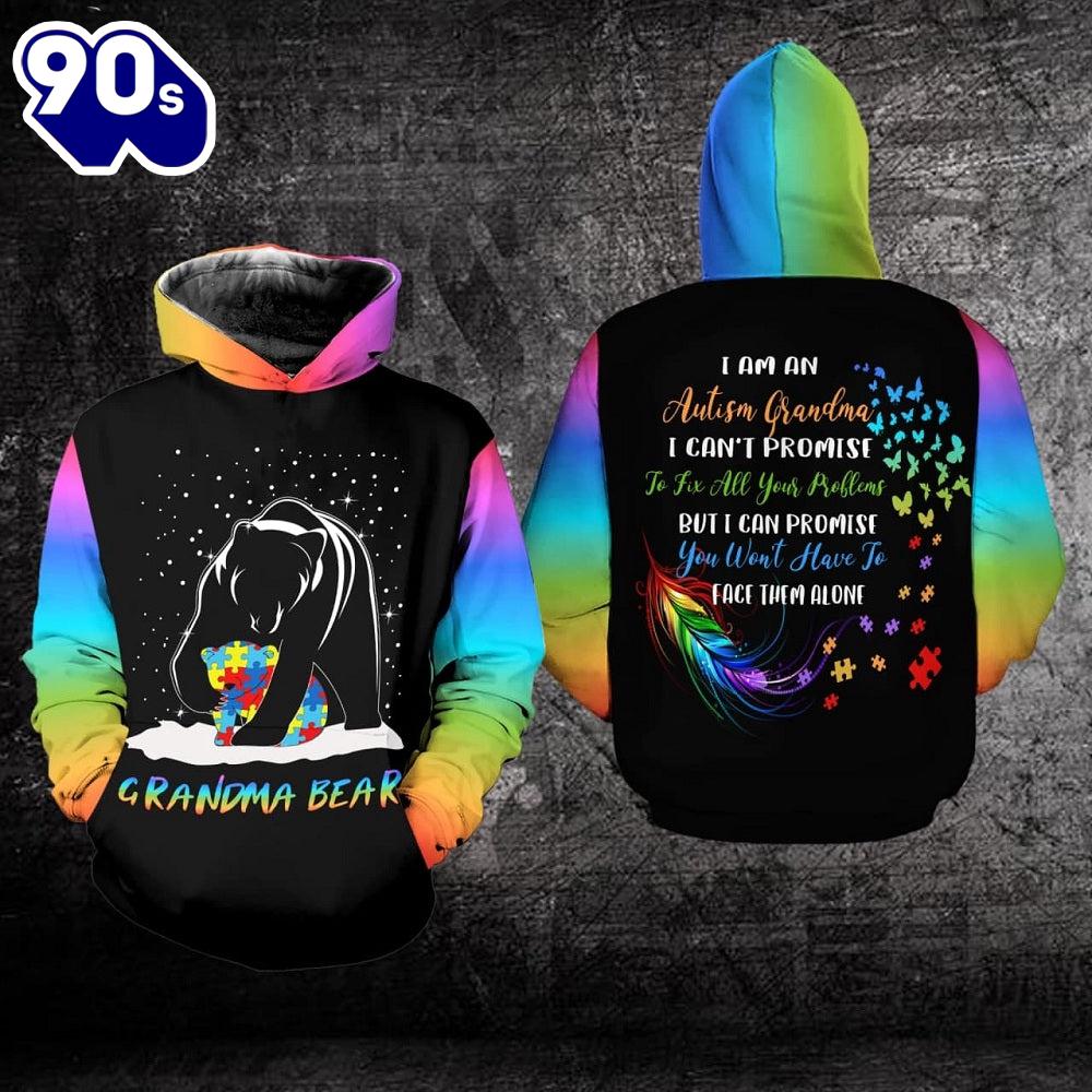 Autism Awareness Hoodie Full Print Grandma Bear Gift Christmas Autism Awareness Hoodie Full Print Grandma Bear Gift Christmas