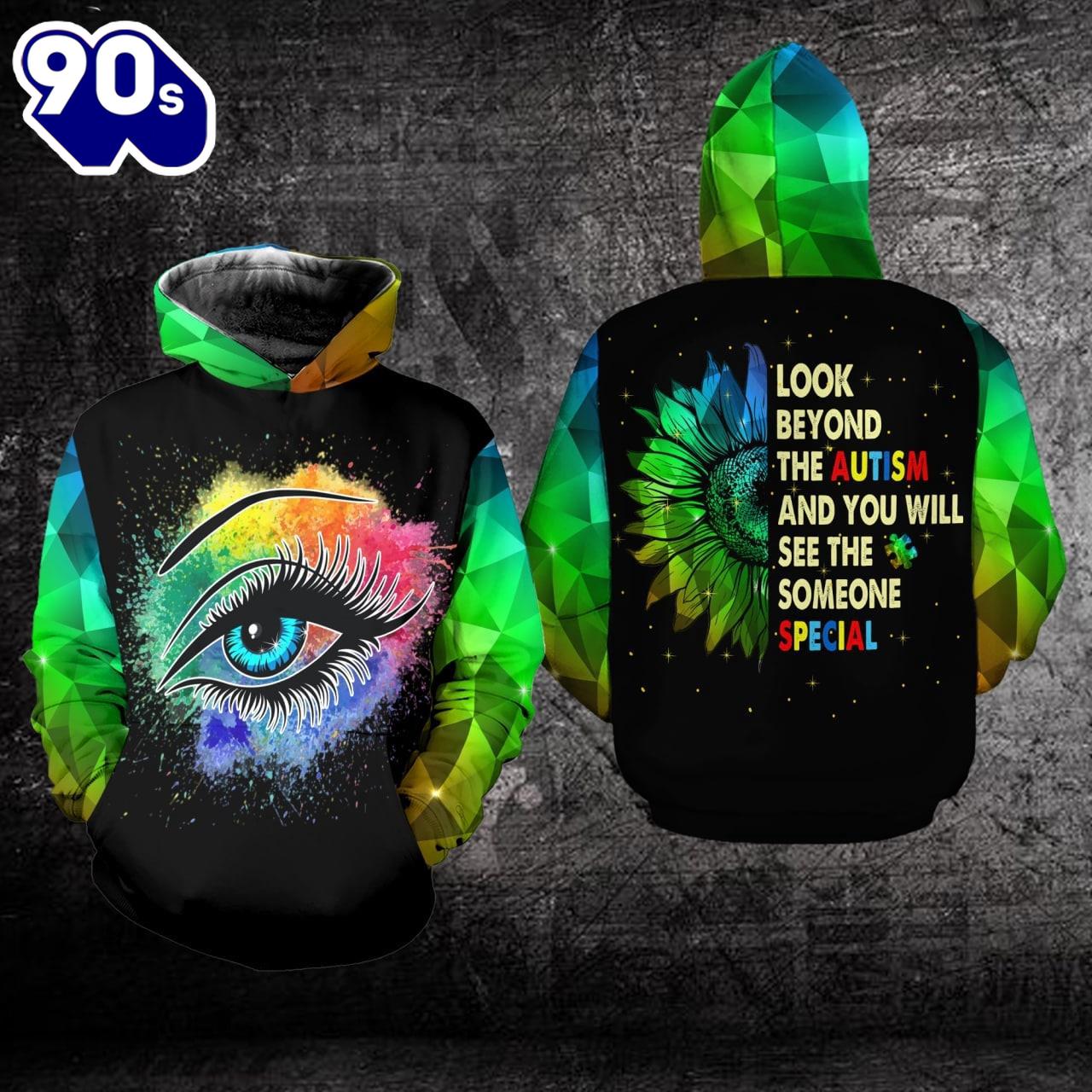 Autism Awareness Hoodie Full Print Look Beyond The Autism Gift Christmas Autism Awareness Hoodie Full Print Look Beyond The Autism Gift Christmas
