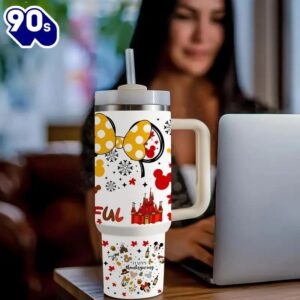 Autumn Themed 40oz Insulated Tumbler With Lid And Straw 1 Autumn Themed 40oz Insulated Tumbler With Lid And Straw