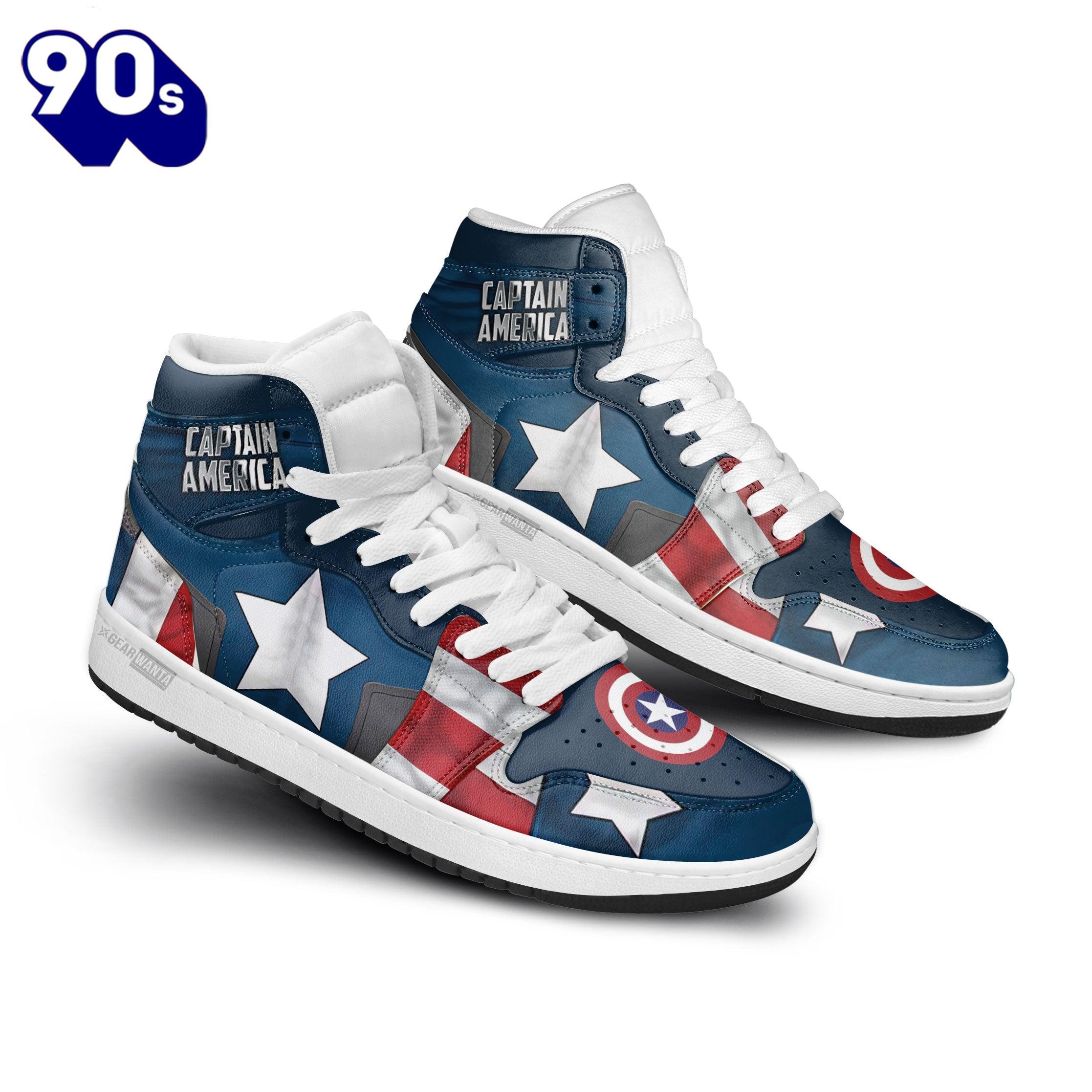 Avenger Captain America Shoes Custom Avenger Captain America Shoes Custom