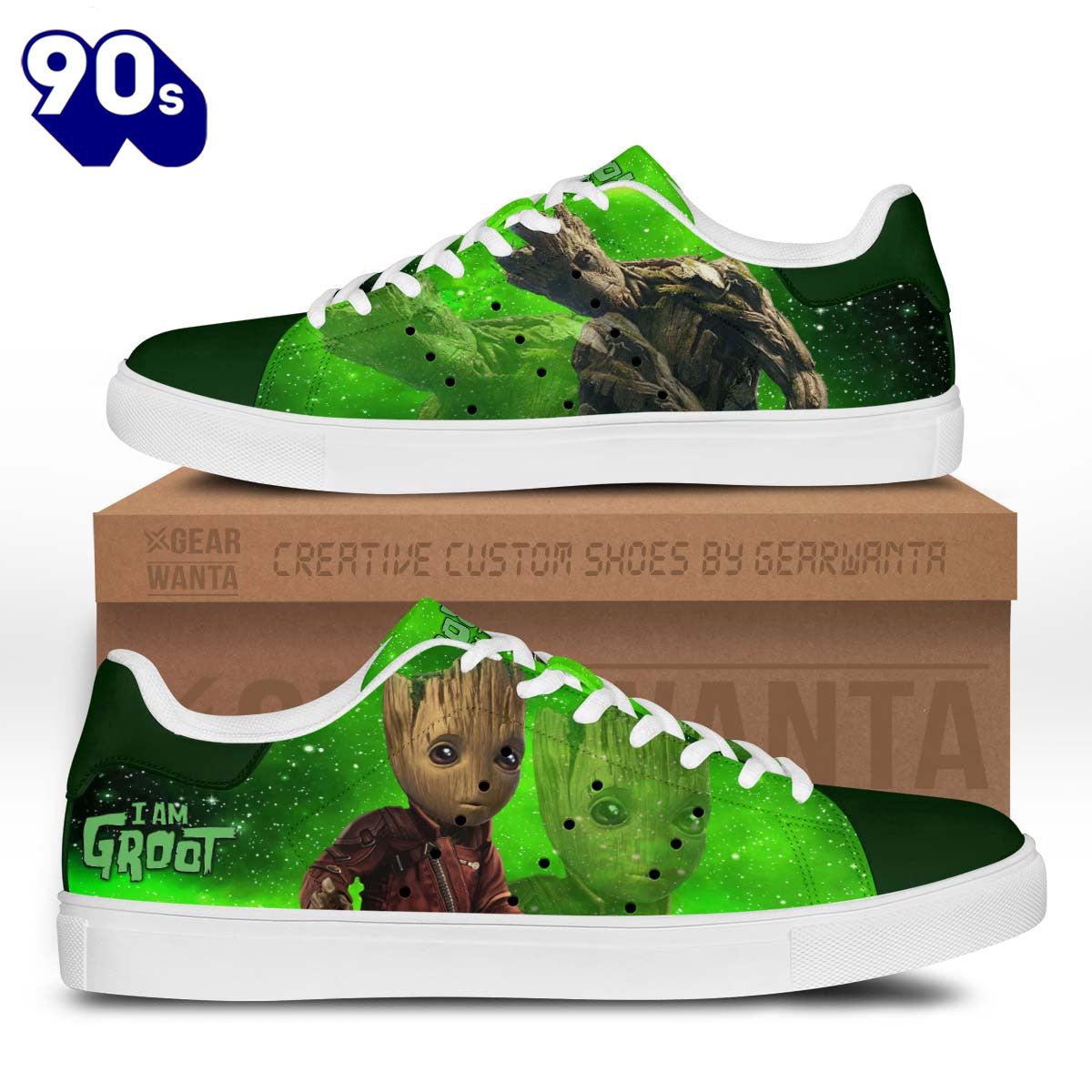 Avengers Groot Stan Smith Shoes Gift For Your Kid Avengers Groot Stan Smith Shoes Gift For Your Kid