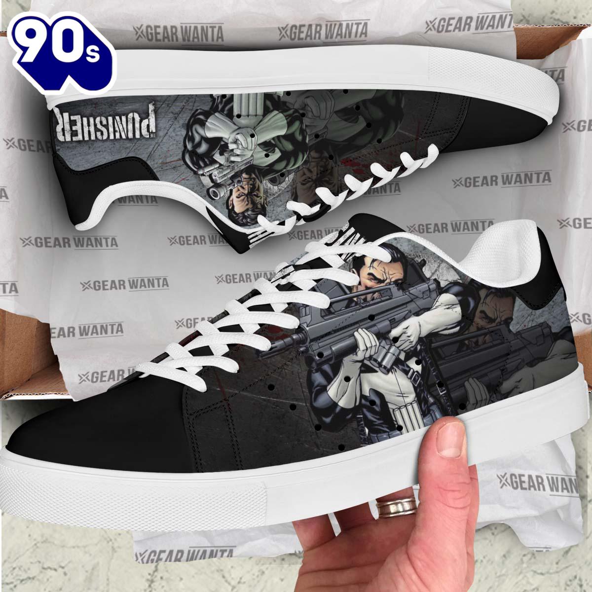 Avengers Punisher Stan Smith Shoes Gift For Your Kid Avengers Punisher Stan Smith Shoes Gift For Your Kid