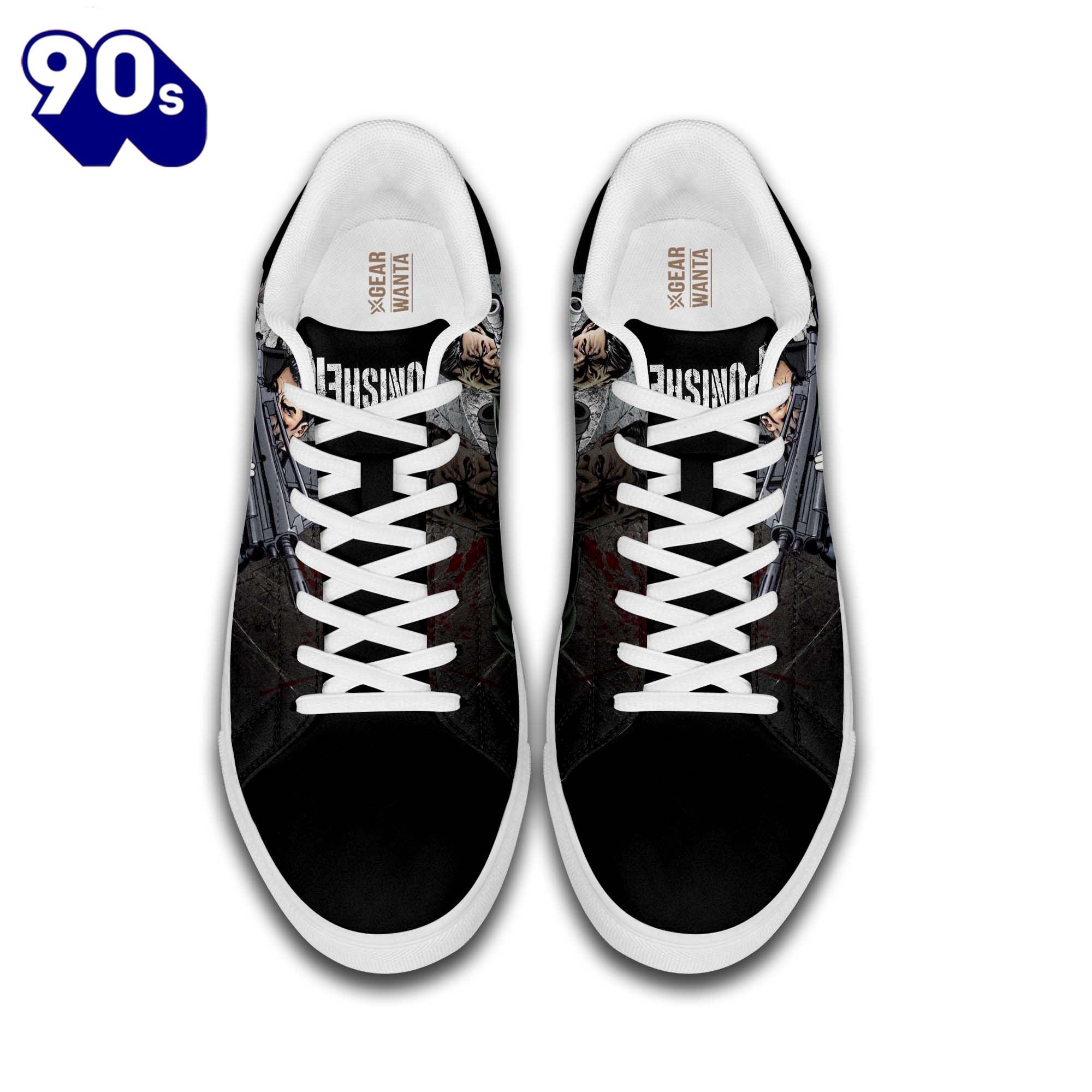 Avengers Punisher Stan Smith Shoes Gift For Your Kid Avengers Punisher Stan Smith Shoes Gift For Your Kid