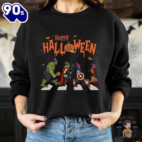 Avengers Superhero Halloween Shirt, Iron Man, Captain America, Thor, Hulk Gift Xmas