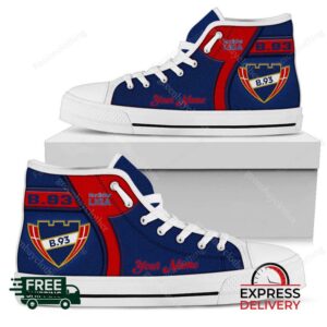 B 93 Personalized High Top Canvas Shoes