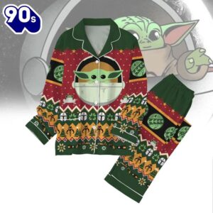 Baby Yoda Christmas Pajamas Set, Star Wars Movie Sleepwear