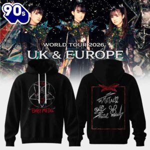 BABYMETAL 2026 UK & Europe Tour Official Merch Pullover Hoodie