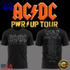 Back In Black Shirt Power Up Tour 2026 ACDC T Shirt, Viral 3D Music Tee