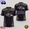 Baltimore Ravens 2026 NFL Hunting Camo 3D Shirt, NFL Trending Shirt