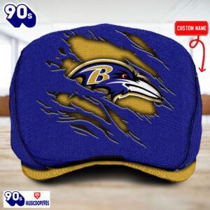 Baltimore Ravens NFL Basic Design Personalized Jeff Cap