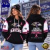 Baltimore Ravens NFL Breast Cancer Awareness Hoodie, Faith Strength Football 3D Shirt, NFL Trending Shirt