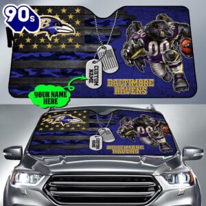 Baltimore Ravens NFL Car Sun Shade For Fans