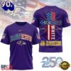 Baltimore Ravens NFL God America 250 Years 2026 Unisex T-Shirt