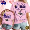 Baltimore Ravens NFL Night Shift Never Misses Game Day Halloween Nurse Unisex 3D Shirt, NFL Trending Shirt