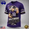 Baltimore Ravens NFL Popeye Bold Cartoon Athletes 3D T Shirt, NFL Trending Shirt