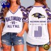 Baltimore Ravens NFL vs All Y’ All United We Stand V Neck T Shirt, NFL Fan V Neck Shirt