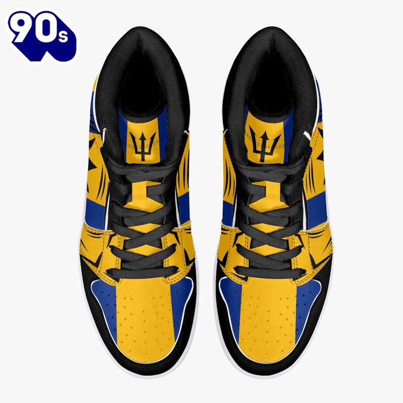 Barbados Flag JD1 Sneakers Custom Country Barbados Flag JD1 Sneakers Custom Country