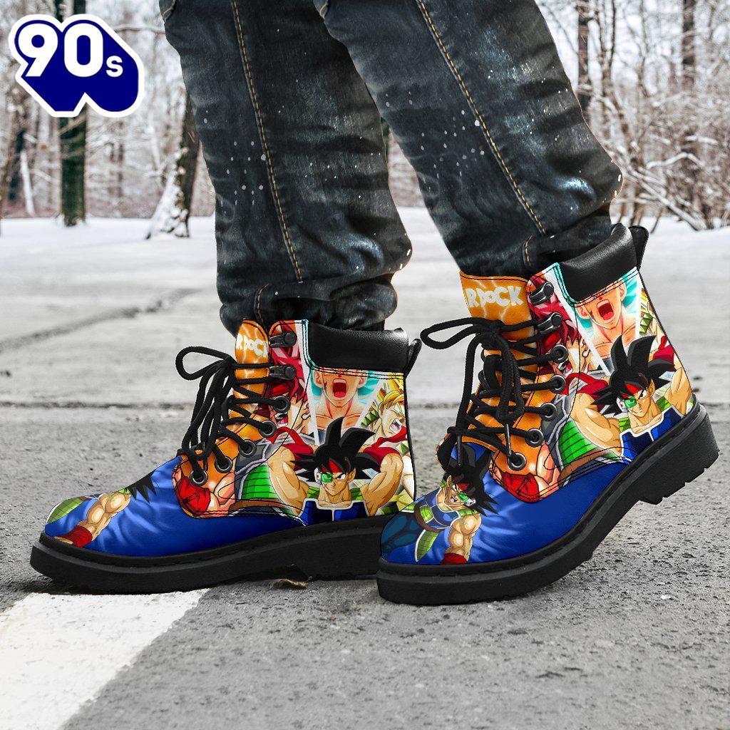 Bardock Dragon Ball Leather Boots Shoes Custom Anime Fan Gift Idea Bardock Dragon Ball Leather Boots Shoes Custom Anime Fan Gift Idea