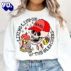 Baseball Mom Living Life On The Bleachers Shirt, Funny Skeleton Shirt Gift Xmas