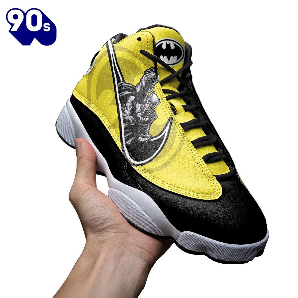 Batman Air Jordan 13 Sneakers Super Heroes Custom Shoes Batman Air Jordan 13 Sneakers Super Heroes Custom Shoes