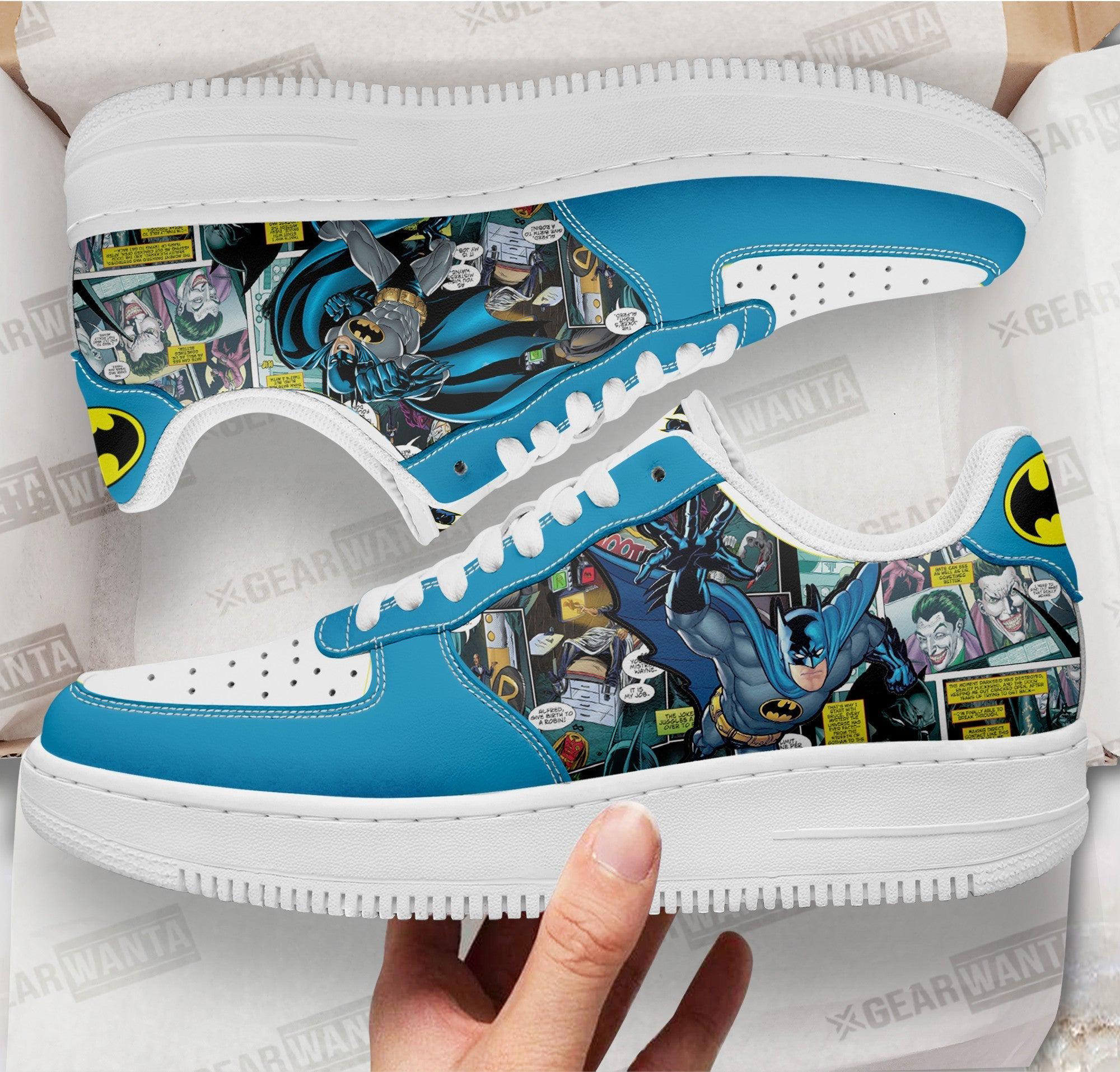 Batman Air Sneakers Custom Superhero Comic Shoes Batman Air Sneakers Custom Superhero Comic Shoes