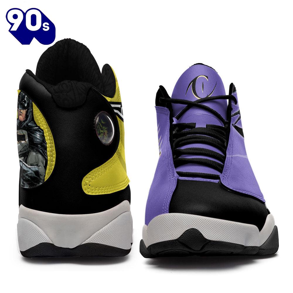 Batman vs Catwoman Air Jordan 13 Sneakers Super Heroes Custom Shoes Batman vs Catwoman Air Jordan 13 Sneakers Super Heroes Custom Shoes